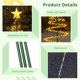 thumbnail image 5 of 2 luces LED solares de metal para árbol de Navidad, decoración de luz solar de césped, luz solar en espiral para árbol de Navidad, luces solares impermeables para exteriores para patio y jardín, 5 of 7