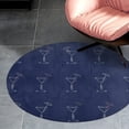 thumbnail image 4 of Martini Cocktail Glass Round Carpet Circle Rug Outdoor Patio Area Rug Washable Large Area Rugs Hallway Room Decor Fitness Mats, 4 of 8