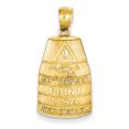 thumbnail image 1 of 14K Yellow Gold Southern Most Point USA Key West Pendant, 1 of 2
