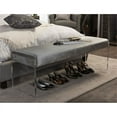 thumbnail image 2 of Bowery Hill Upholstered Bedroom Bench in Gray, 2 of 4