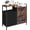 Rustic, variant on 3-Drawer Laundry Sorter with Wooden Tabletop, Metal Frame Laundry Hamper with Shelf and Removable Dirty Clothes Bag, Rustic Brown & Black Storage Organizer