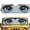 Cute Eyes, variant on KUIFORTI Blue Leopard Print Car Windshield Sunshade Easy-Fold Front Windshield Shade for Sun, Heat and UV Rays Durable Suitable for Jeep Wrangler JL JLU & Jeep Gladiator