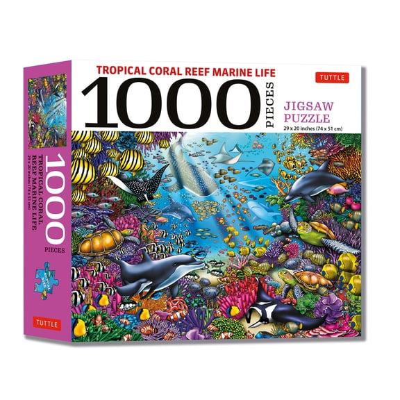 Tropical Coral Reef Marine Life - 1000 Piece Jigsaw Puzzle: Finished Size 29 in X 20 Inch (74 X 51 CM) (Other)