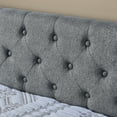 thumbnail image 6 of Twin Size Daybed with 2 Storage Drawers, Upholstered Daybed with Side Pocket, Sofa Bed Frame for Living Room, Bedroom and Guest Room, No Box Spring Needed, Grey, 6 of 8