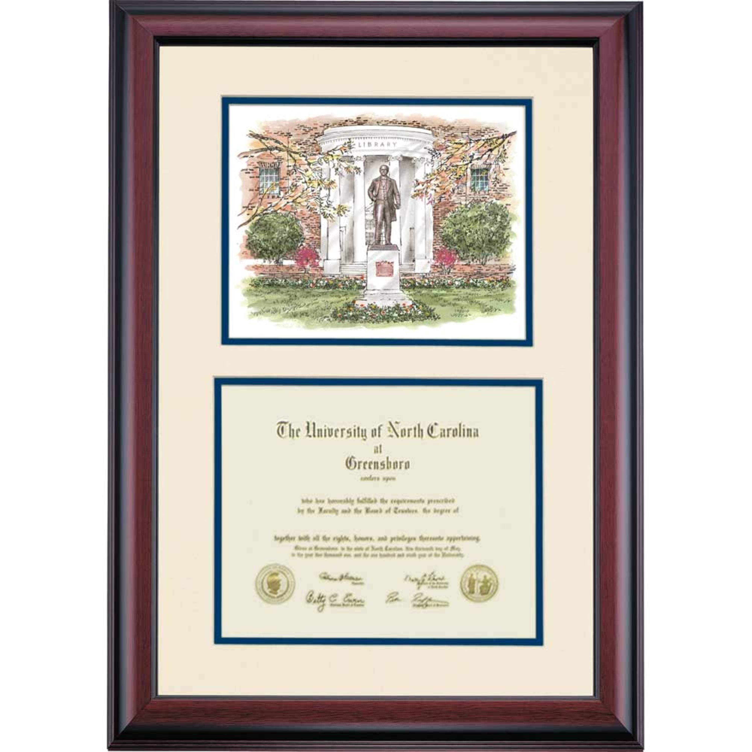 OCM Diploma Frame for University of North Carolina Greensboro UNCG