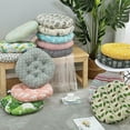 thumbnail image 5 of Cojín redondo para silla, asiento, tatami, comedor, sofá, respaldo, taburete, almohada gruesa de algodón y lino (4,040 cm), 5 of 5