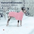 thumbnail image 5 of XXL Dog Sweater,Thermal Knit Big Dog Sweater Christmas,Pet Turtleneck Doggy Sweatshirt for Extra Large Dogs Boy Girl,Stretchy Large Dogs Cold Weather Outfit Pitbull Clothes,(Green XXL), 5 of 7
