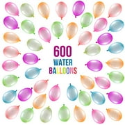 Prextex 600 Water Balloons Bulk Balloons Pack for Water Sports Fun, Splash Fights for Pools and Outdoors, Summer Outdoor Water games and Party Favors