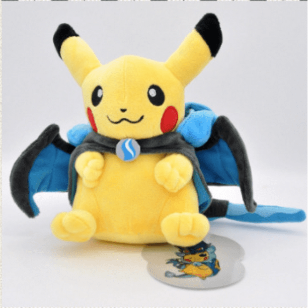 Pokemon Pikachu Cross-dressing with Charizard Coat Plush Toys 23CM