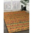 thumbnail image 2 of Ahgly Company Indoor Rectangle Abstract Cinnamon Brown Abstract Area Rugs, 6' x 9', 2 of 6