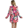 thumbnail image 3 of La Blanca Women's Lace Front Tunic Dress Swimwear Cover Up Multi in Full Bloom S, 3 of 4