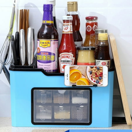 

Bwgrytuy Multifunctional kitchen storage rack seasoning storage box