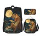 thumbnail image 1 of Disketp Leopard Reading Tarot Cards Mochila Estampada de Gran Capacidad con Lonchera y Estuche, Set de 3 Piezas para Estudiantes, 1 of 7