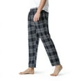 thumbnail image 2 of Mingw Navy,XL Pajama Pants for Men Plaid Cozy Long Sleep Pants Soft Lounge Homewear Pants, 2 of 6