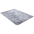 thumbnail image 2 of Soft Shaggy Tie-Dye Area Rug,Modern Plush Carpet,Fluffy Shaggy Furry Bedside Playroom Dorm Carpet, Non-Slip, Non-Shedding Modern Floor Rug,Gray 5'x3'(50x80cm), 2 of 9