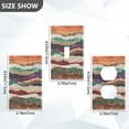thumbnail image 7 of Yayeee Blank Wall Plate Cover 1-Gang 4.5"x2.7" Home Unused Decorative Outlet, Artistic Desert Waves, 7 of 7