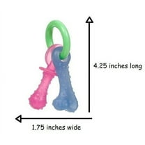 Nylabone Puppy Teething Bacon Flavored Chew Toy for Dental Health