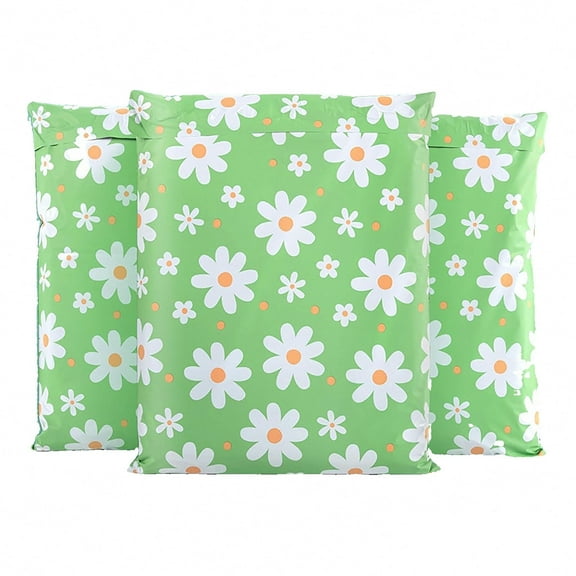 Floral Poly Mailers 10x13 Inch 100Pcs, Self-Seal Mailing Envelopes for Clothing & Small Business, Strong Adhesive Shipping Bags