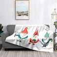 thumbnail image 5 of Decoración del hogar, manta de felpa para sofá, colcha, cama, mantas suaves y esponjosas, decoración a cuadros, moderna morandi, invierno, Feliz Navidad, 5 of 5