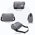 thumbnail image 5 of Bolsos tipo mensajero para hombre, de moda, para negocios, viajes, hombro, Oxford, maletín, unisex, bandolera, con solapa, XA144ZC, 5 of 5