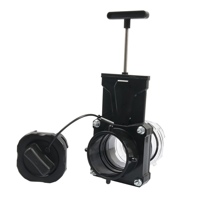 RV Sewer Gate Valve, Shut Off Valve with Leak-Proof Cap, Twist-on Sewer Hose Valve, Fit for 3" Drain Pipe RV Accessories