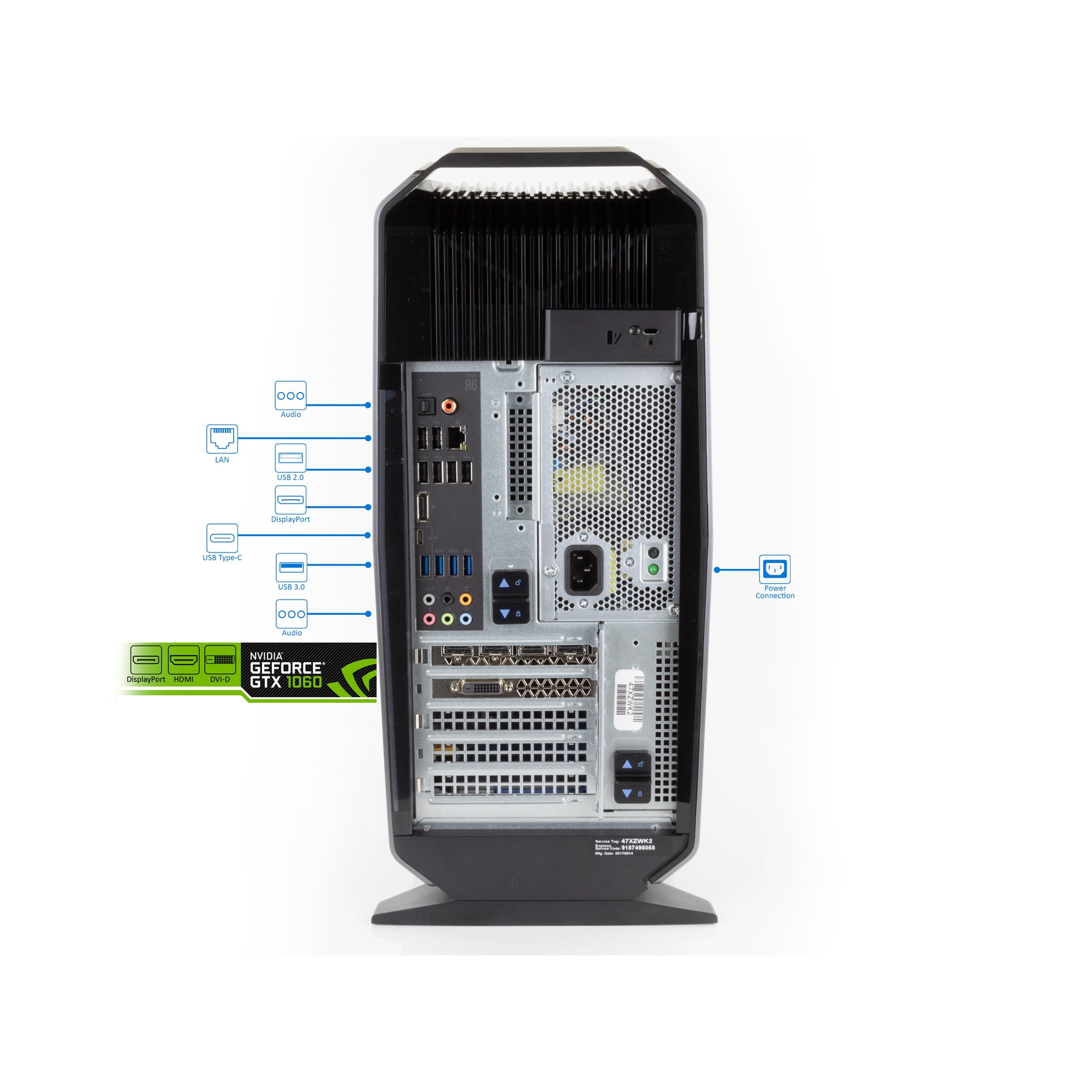 Alienware Aurora R6 Gaming Desktop, Intel Quad-Core i7-7700 Upto