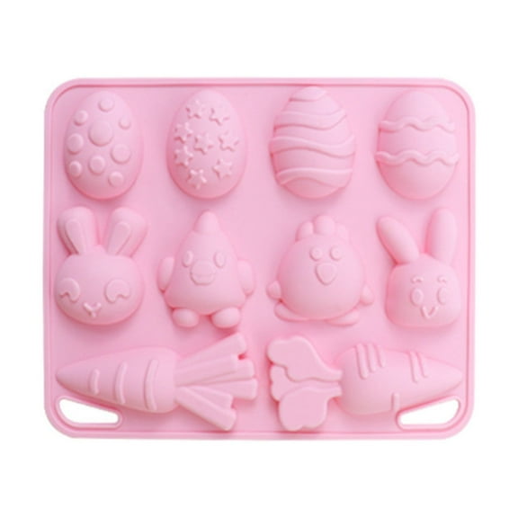 2026 Easter Decorations,Chocolate Silicone Mold,Food Grade Non-stick Baking Silicone Mold