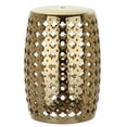 thumbnail image 2 of Safavieh Lacey Trellis Indoor/Outdoor Garden Patio Stool, Plated Gold, 2 of 4