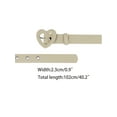 thumbnail image 3 of INSPIRE CHIC Women's Waist Belt Love Heart Belt Buckle Decoration Jeans Dress Beige Fit Waist Girth:70-93cm/27.6-36.6", 3 of 5