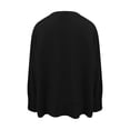 thumbnail image 7 of Womens Fall Fashion 2706 Fall Sweaters for Women 2023 Long Sleeve Crewneck Solid Color Women Knit Sweaters Pullover with Side Shirring, 7 of 7