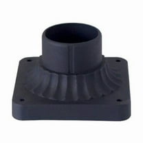 Aluminum Pedestal Lamp Base, Black