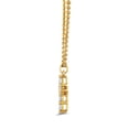 thumbnail image 4 of Brilliance Fine Jewelry 2-in-1 Layered Cross & Solitaire Necklace, Lab-Grown Diamonds, Yellow Gold-Plated Silver, 4 of 7