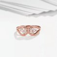 thumbnail image 6 of EOEMY Rose Gold Platinum Plated Fashion Ring Aaa Zirconia Women B254-18K Rose Gold Plated-7, 6 of 7