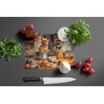 thumbnail image 5 of Norwich Terrier Fall Kitchen Pumpkins Glass Cutting Board Large 12 in x 15 in, 5 of 5
