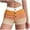 Orange, variant on Women's Pajamas Shorts Summer Striped Elastic Waist Button High Waist Slim Pajamas Shorts