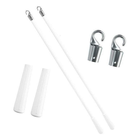 Fiberglass Vertical Blind Control Rod White Tilt Sticks with Hook for Window