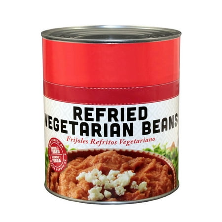 (Price/Pack)Commodity Canned Fruit & Vegetables 03234 Beans Refried Vegetarian 6-10 (Best Canned Refried Beans Recipe)