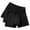 Black, variant on WIZUTIZ Men's Boxer Briefs Cotton Solid Color Mid Rise Plus Size Loose Fit Underwear Stretchy Waistband 5-Pack for Daily Home Big Tall Comfort Wear
