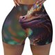 thumbnail image 2 of Fotbe Rainbow Scales Fantasy Dragon Shorts Sin Costuras – Shorts Deportivos de Cintura Alta para Mujer, Elásticos para Gimnasio, Yoga, Running o Ciclismo-X-Large, 2 of 8