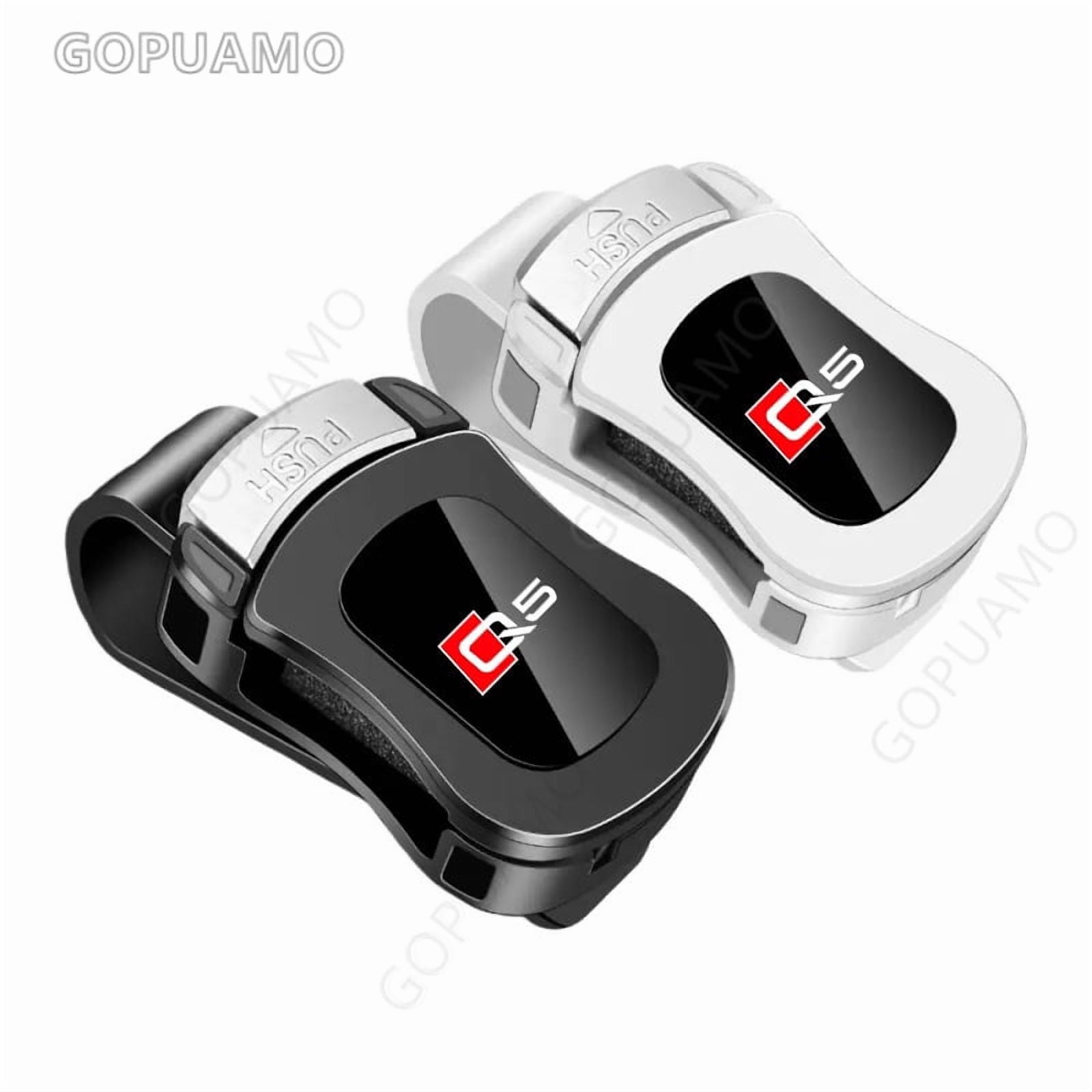 Car Glasses Holder Clip For Audi Q5 Press type sunglasses clip and ticket sunshade ABS Eyeglasses holder