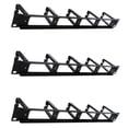 thumbnail image 1 of 3X 19 Inch 1U Rack Cabinets Network Organizer Hollow Metal Base Five Ring Detachable Wire Manager Frame, 1 of 7