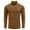Dark Brown, variant on COOFANDY Men's Slim Fit Turtleneck Sweater - Solid Casual Knitted Twisted Pullover