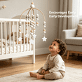 thumbnail image 3 of XIBUFE 2026 New Baby Crib Mobile Nordic Style Wooden Wind Chime Nursery Decoration for Nurseries, Baby Rooms, Cribs, Bedrooms, Infant Spaces, 3 of 7