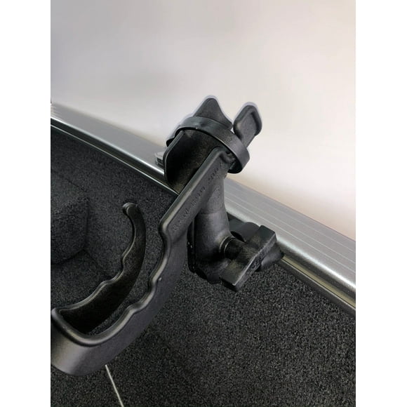 Boat Zone Lund Boats Custom Sport Track Rod Holder, Complete Assembly, No ToolsDrilling Required, Easy Install