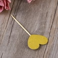 thumbnail image 6 of MLINS 12 PCS Glitter Cake Picks Birthday Wedding Love Heart Cupcake Toppers Cake Decorations Supplies Party Favors Assorted Sizes (Golden), 6 of 8