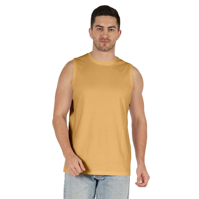 Inkmeso Men's Lightweight Cotton Tank Tops Moisture Wicking Sleeveless Shirts Workout Muscle Tank
