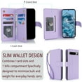 thumbnail image 2 of Allytech Wallet Case for Google Pixel 9A with Card Slots & Wrist Strap, [Magnetic Clasp] [RFID Blocking] Kickstand Premium PU Leather Shockproof Full Body Protection Case - Lightpurple, 2 of 6