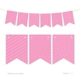 thumbnail image 1 of Bubblegum Pink Hanging Pennant Banner Party Garland Decor, 1 of 3