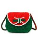 thumbnail image 1 of Bolso Punto Tejido Mujer Monedero Embrague Aleta Crochet para Compra Viajes, 1 of 7