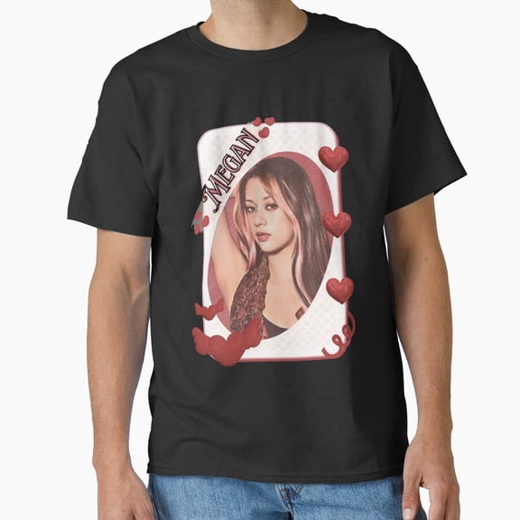 KATEYE Megan Funny Kpop Y2K Group Card Red Aesthetic G5246 Unisex T-Shirt, Up to Size 5XL